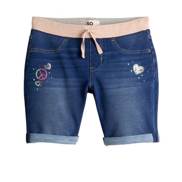 SO Ribbed waist Jegging Bermurda Shorts - Picture 3 of 4